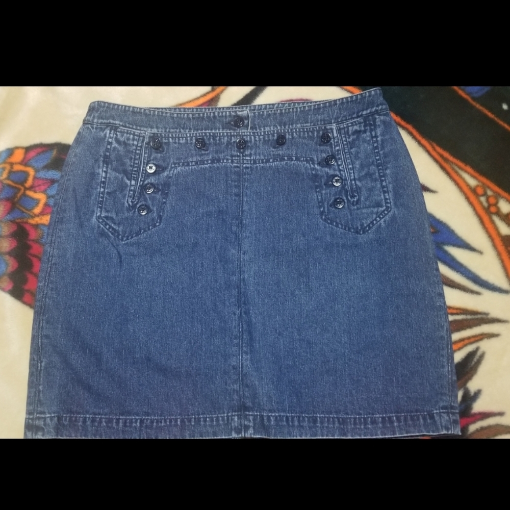 Denim Sailor Skirt